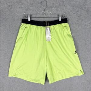 Adidas Axis 3.0 Shorts Men’s Medium Lime Casual Gym Running Sports Comfort